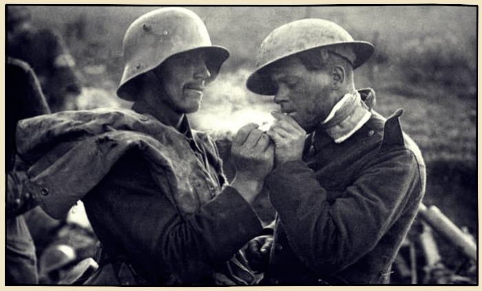 fraternisation de soldats ennemis en 1914-1918